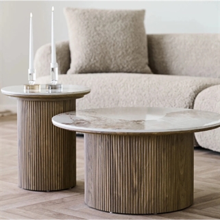 Husum sofabordssæt | Keramik bordplade 